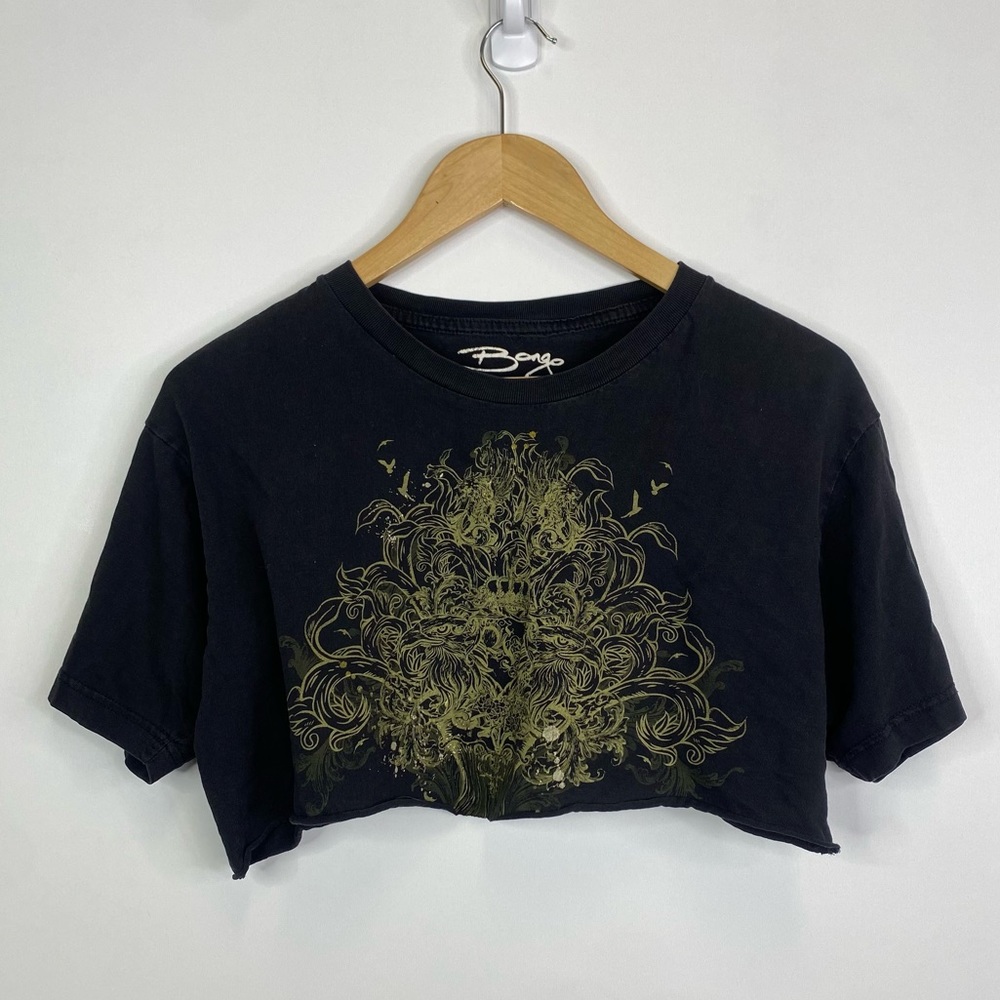 Bongo Cropped Lion Shirt Yoga Cutoff Large